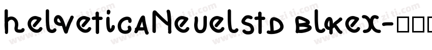 helveticaNeuelstd blkex字体转换
